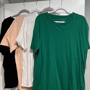 American Eagle Outfitters womens oversized Crewneck Short Sleeve Tee bundle